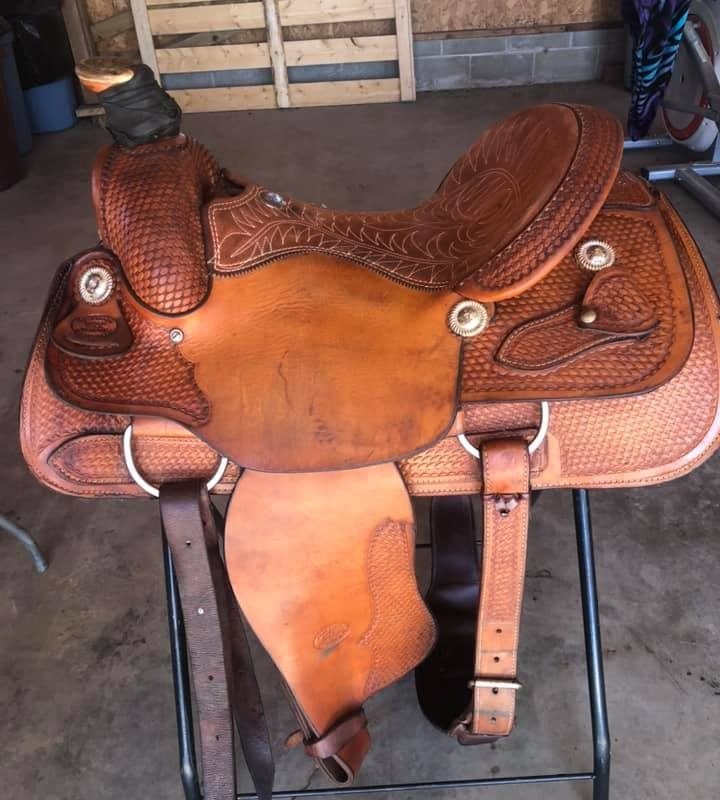 16-inch-Billy-Cook-roping-saddle-for-sale
