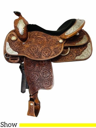 16 inch used tex tan show saddle free shipping 618